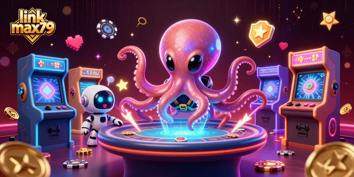Engage with link max79 at a vibrant, alien-themed casino scene showcasing a holographic poker table.