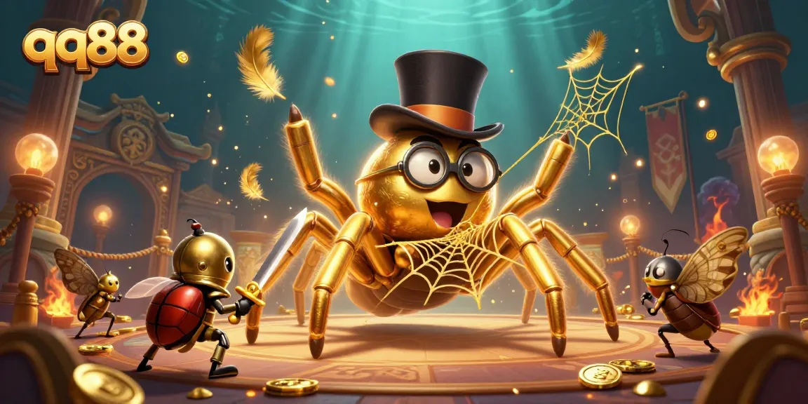 Engage in thrilling gameplay at qq88 with enchanting casino characters amidst golden elements.