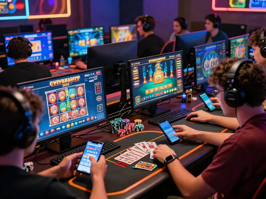 Players enjoying games at https://five88bet.org/, showcasing excitement and immersive gaming.